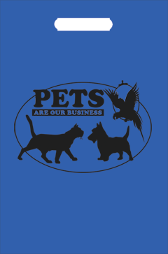 Tote Bags - QTY: 100<BR>Pets Are Our Business - Oval