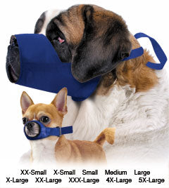Quick Muzzle? for Dogs, 10-Set (XXS-5XL), Blue