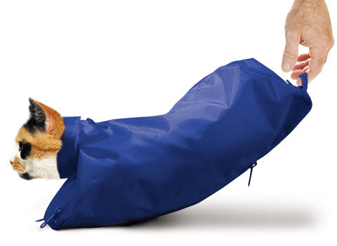 Cat Sack?, with Rear-Underside Zipper, Jumbo, Blue