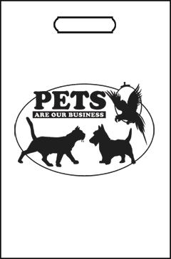 Tote Bags - QTY: 100&lt;BR&gt;Pets Are Our Business - Oval