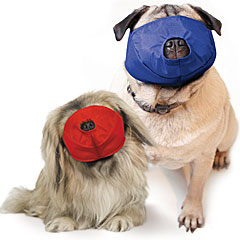 Color-coded Pug-Nosed Quick Muzzle? for Dogs, 2-Set (Small Red & Large Blue)