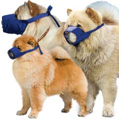 Short-Snouted/Chow Quick Muzzle? for Dogs, 3-Set (S, M & L), Blue